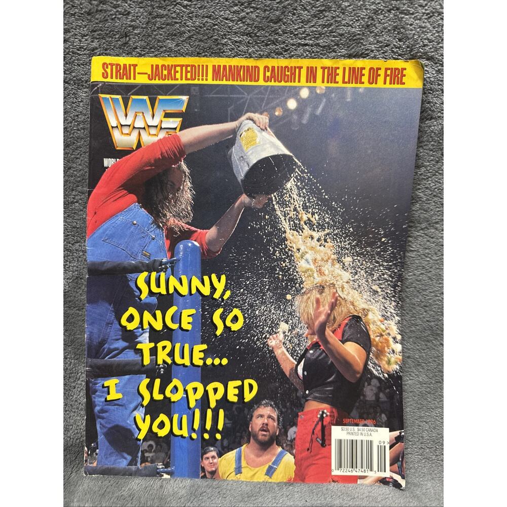 WWF MAGAZINE SEPTEMBER 1996‎ Godwinns Cover Poster Sunny Skip article Undertaker
